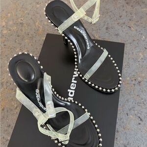 Alexander Wang Black and Transparent Heels